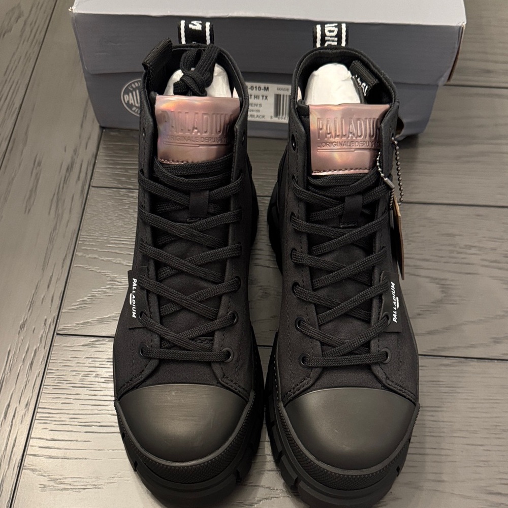 Palladium Black Ankle Boots - Picture 4 of 5
